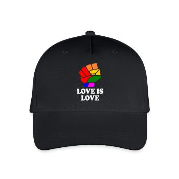 Love is love - Kinder Bio Basecap - Schwarz - Vorne