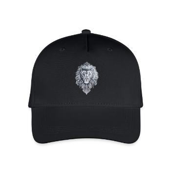 Maori-Tattoo im Löwenkopf-Stil - Kinder Bio Basecap - Schwarz - Vorne