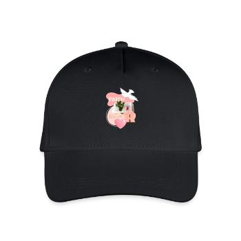 Glaube 2-Collage - Kinder Bio Basecap - Schwarz - Vorne