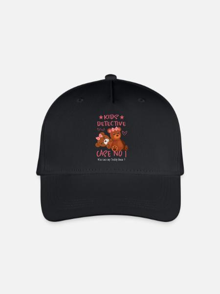 Kinder Detektiv - Kinder Bio Basecap - Schwarz