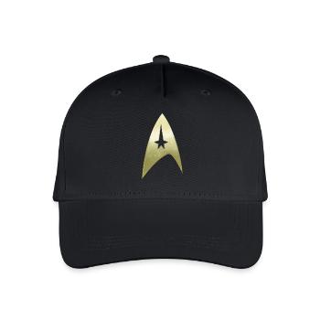 Star Trek The Original Series Besatzung Logo - Kinder Bio Basecap - Schwarz - Vorne