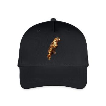 Papagei - Kinder Bio Basecap - Schwarz - Vorne