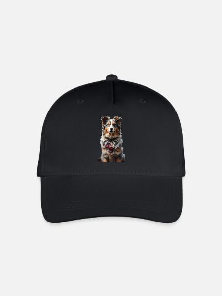 Australian Shepherd Schäferhund - Kinder Bio Basecap - Schwarz