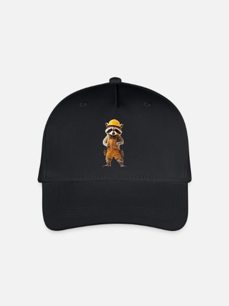 Waschbär - Kinder Bio Basecap - Schwarz