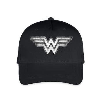 DC Comics Wonder Woman Logo aus Stein - Kinder Bio Basecap - Schwarz - Vorne