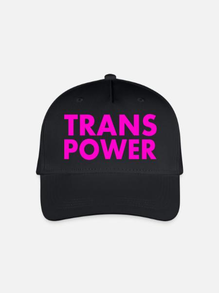 Trans power - Kinder Bio Basecap - Schwarz