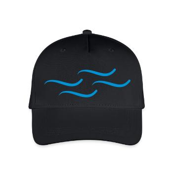 wellen___f1 - Organic Kids’ Baseball Cap - black - Front