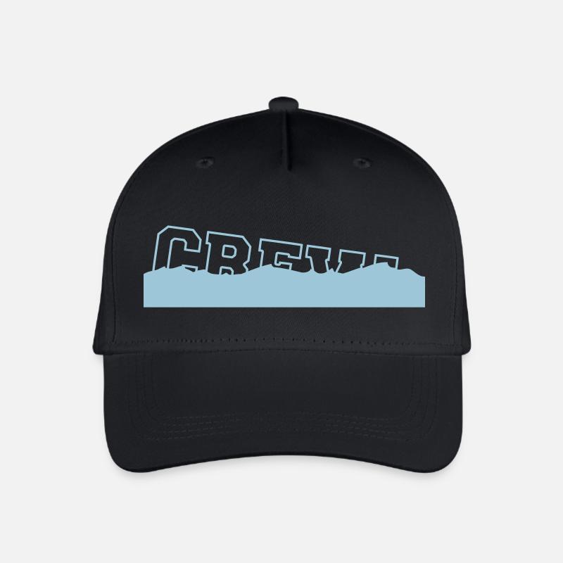 Crew Sinkendes Schiff Wasser Gesunken Spruch Logo - Kinder Bio Basecap - Schwarz