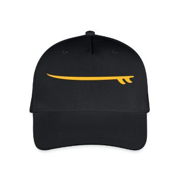 Surfboard - Kinder Bio Basecap - Schwarz - Vorne