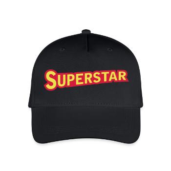 superstar_sign - Organic Kids’ Baseball Cap - black - Front