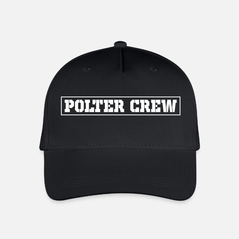 Polter Crew - Kinder Bio Basecap - Schwarz