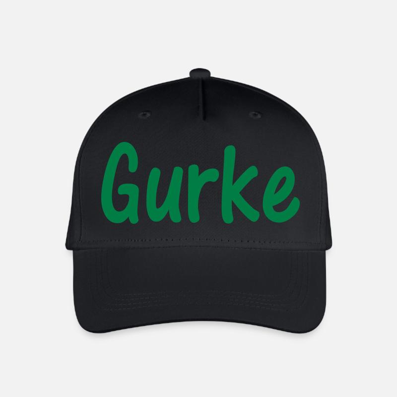 Gurke - Kinder Bio Basecap - Schwarz