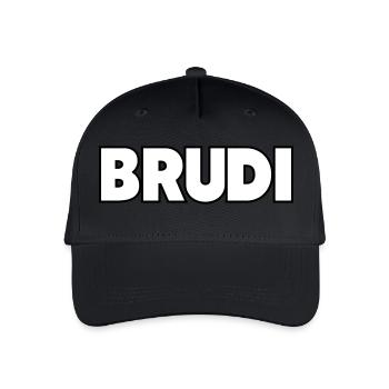 Brudi - Kinder Bio Basecap - Schwarz - Vorne