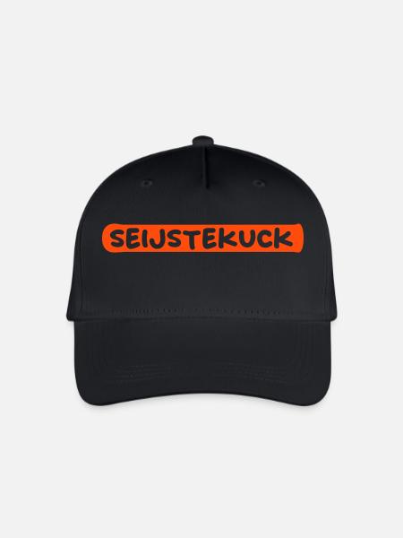 Seijstekuck - Kinder Bio Basecap - Schwarz