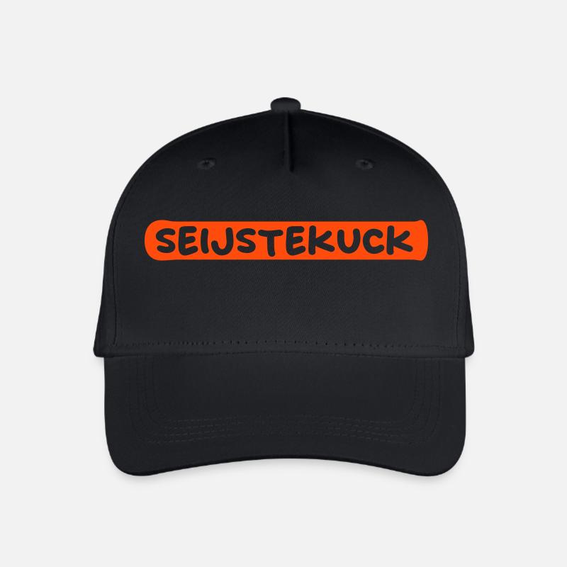 Seijstekuck - Kinder Bio Basecap - Schwarz