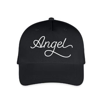 ange - Casquette de baseball bio Enfant - noir - Devant