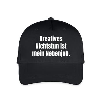 L’oisiveté créative est mon travail à temps partiel. - Casquette de baseball bio Enfant - noir - Devant