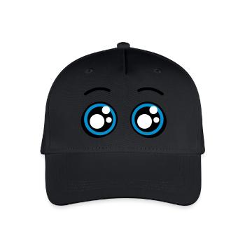 cute eyes - sweet eyes - Organic Kids’ Baseball Cap - black - Front