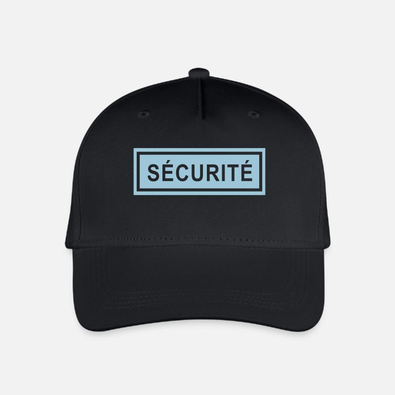 Ecusson Sécurité horiz - Casquette de baseball bio Enfant - noir