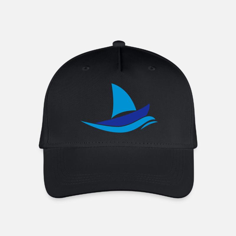 Segelboot - Kinder Bio Basecap - Schwarz