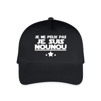 je suis nounou - Casquette de baseball bio Enfant - noir - Devant