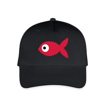 Poisson Rouge - Casquette de baseball bio Enfant - noir - Devant