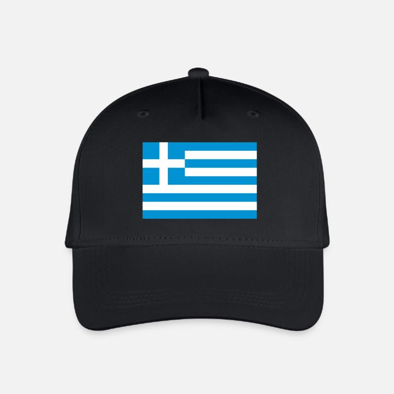 greece - Organic Kids’ Baseball Cap - black