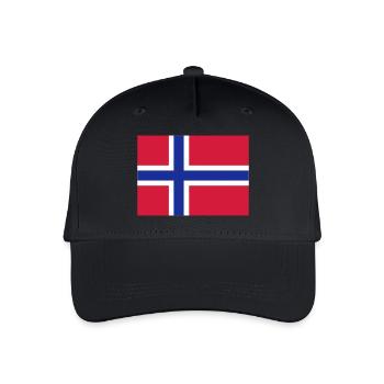 Norwegen - Kinder Bio Basecap - Schwarz - Vorne