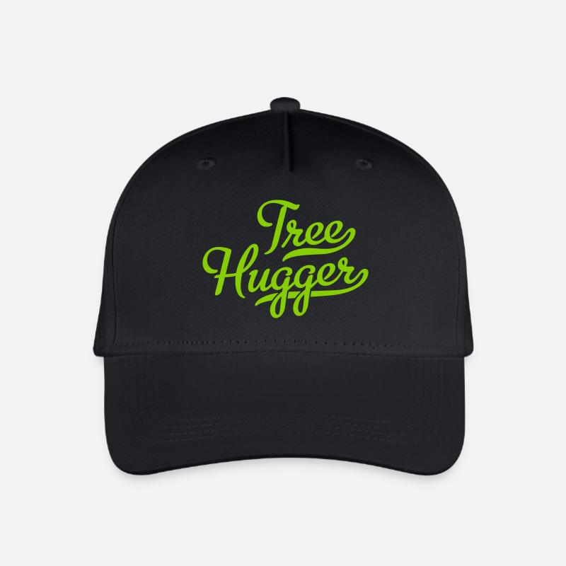 Tree Hugger - Kinder Bio Basecap - Schwarz