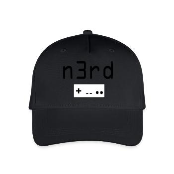 Nerd - Casquette de baseball bio Enfant - noir - Devant
