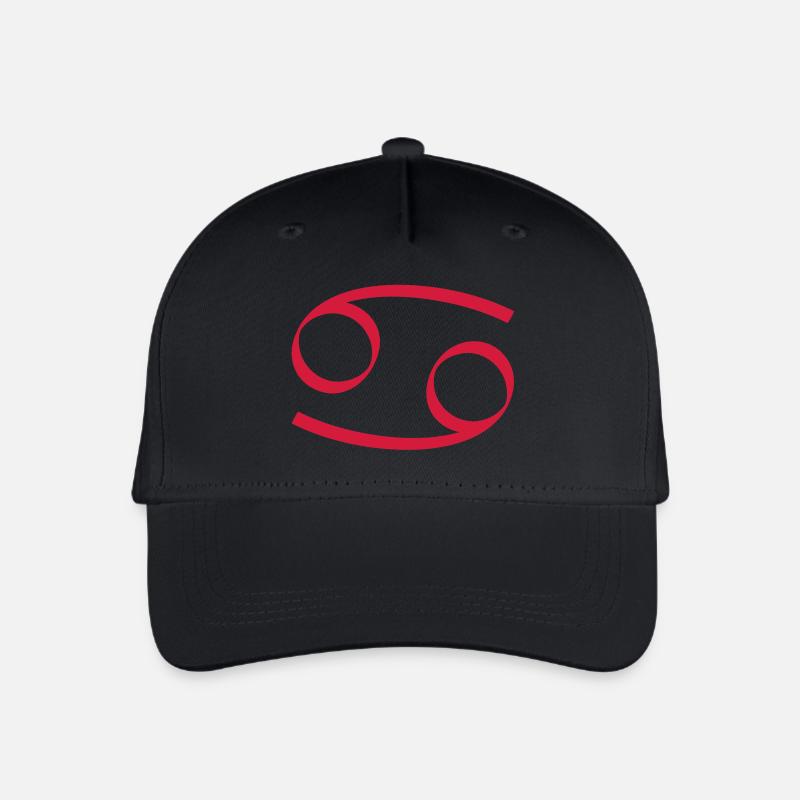 Sternzeichen Krebs - Kinder Bio Basecap - Schwarz