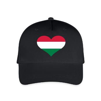 Hongrie - Casquette de baseball bio Enfant - noir - Devant