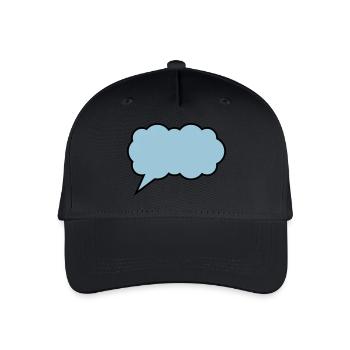 sprechblase cloud - Kinder Bio Basecap - Schwarz - Vorne