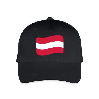 oesterreich_flagge_2c - Casquette de baseball bio Enfant - noir - Devant