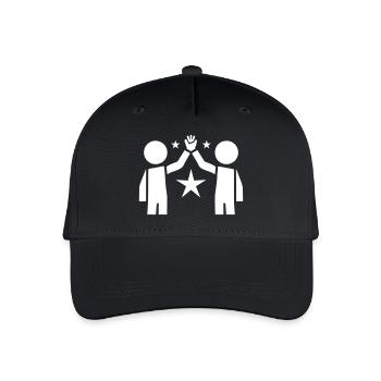 Freundschaft Beste Freunde - Kinder Bio Basecap - Schwarz - Vorne