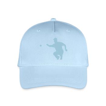 petanque1 Zeiger Ball - Kinder Bio Basecap - Hellblau - Vorne