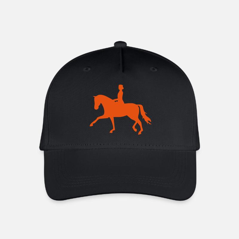 Dressurpferd - Kinder Bio Basecap - Schwarz