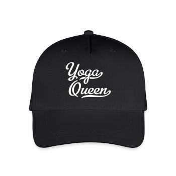 Yoga Queen - Kinder Bio Basecap - Schwarz - Vorne