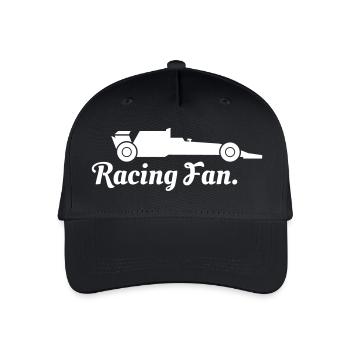 Fan de course automobile - Casquette de baseball bio Enfant - noir - Devant