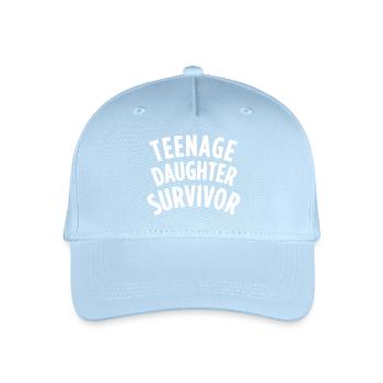 TEENAGE DAUGHTER SURVIVOR - Kinder Bio Basecap - Hellblau - Vorne
