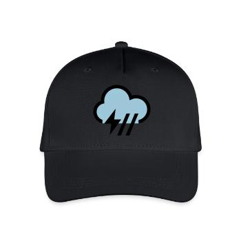 Tempête, icône de nuage d'orage, icône - Casquette de baseball bio Enfant - noir - Devant