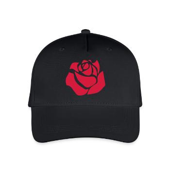 rose - Organic Kids’ Baseball Cap - black - Front