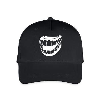Künstliche Zähne - Kinder Bio Basecap - Schwarz - Vorne