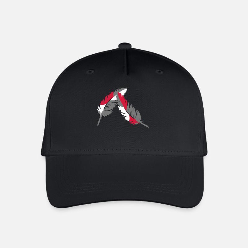 bunte Feder - Kinder Bio Basecap - Schwarz