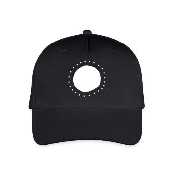 Circle points form - Organic Kids’ Baseball Cap - black - Front