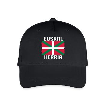Drapeau Basque Euskal Herria Bayonne - Casquette de baseball bio Enfant - noir - Devant