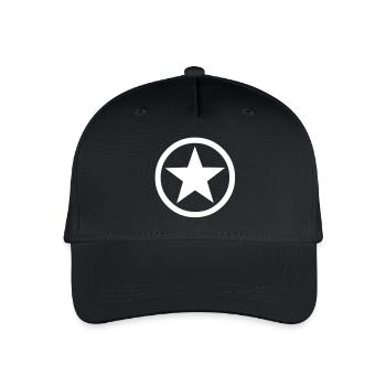 Star Inside Circle - Kinder Bio Basecap - Schwarz - Vorne