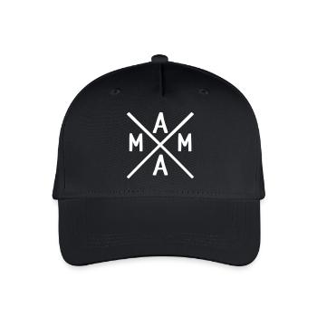 Mama - Kinder Bio Basecap - Schwarz - Vorne