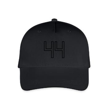 Numéro 44 (Style Université) - Casquette de baseball bio Enfant - noir - Devant