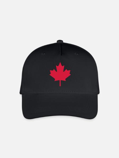 Kanada - Kinder Bio Basecap - Schwarz